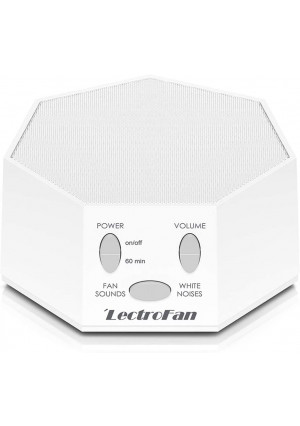 Adaptive Sound Technologies LectroFan High Fidelity White Noise Machine with 20 Unique Non-Looping Fan and White Noise Sounds and Sleep Timer, Global Power Edition