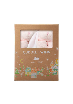 Angel Dear Cuddle Twins Blankie, New Pink Bunny