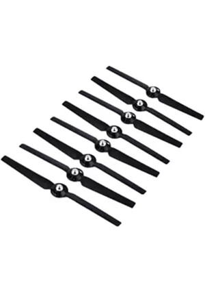 Hooshion 4 Pairs Propellers Rotor Blade Sets A and B for YUNEEC Q500 Q500M Q500+ Q500 4K Typhoon G RC Air Force Airplane Helicopter Propeller Quadcopter Drone(Black)