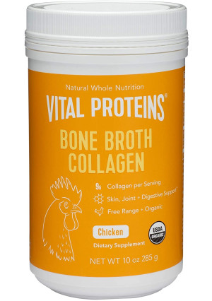 Vital Proteins Organic, Free-Range Chicken Bone Broth Collagen (10oz)