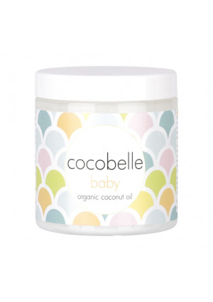 Cocobelle Baby Pure and Gentle Premium 100% Organic Virgin Coconut Oil for Babies  Perfect for Dry Skin, Eczema, Scalp/Cradle Cap, Bottom Balm, Nappy Rash Balm, Sores, Flaky Skin and Baby Massage Oil