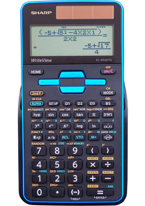 Sharp EL-W535TGBBL Scientific Calculator with WriteView 4 Line Display