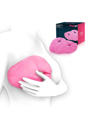 Luxury Breast Gel Packs by Magic Gel - Use as a Breast Ice Pack or a Breastfeeding Heating pad.