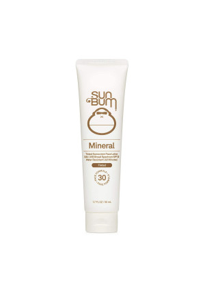 Sun Bum Mineral SPF 30 Tinted Sunscreen Face Lotion | Vegan and Reef Friendly (Octinoxate and Oxybenzone Free) Broad Spectrum Natural Sunscreen with UVA/UVB Protection | 1.7 oz