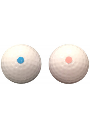 Gender Reveal Exploding Golf Balls Set (1 Pink and 1 Blue Ball) - Perfect for Your Gender Reveal Party with 400% More Non-Toxic Powder!!! Made by FBA Pro