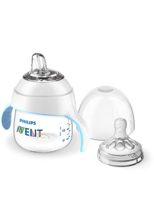 Philips Avent My Natural Trainer Sippy Cup, Clear, 5oz, 1pk, SCF262/03