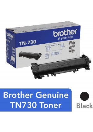 Brother Genuine Standard Yield Toner Cartridge, TN730, Replacement Black Toner, Page Yield Up To 1,200 Pages,