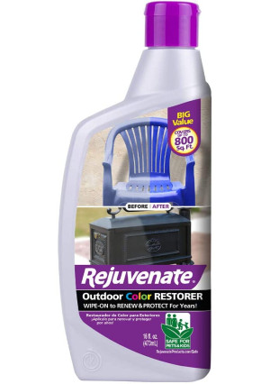 Rejuvenate Outdoor Color Restorer Instantly Restores Faded Sun-Damaged and Oxidized Possessions and Protects from Future Wear 16oz