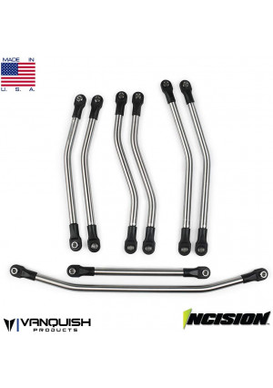 Vanquish Products Incision 1/4 Stainless Steel Link Kit (8): RR10 Bomber, VPSIRC00060