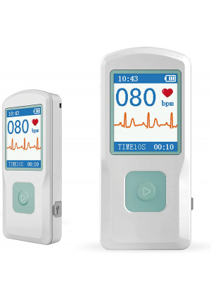 Facelake FL10 Portable ECG/EKG Monitor with Bluetooth for for iOS and Android