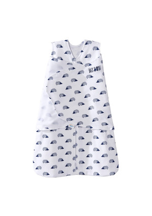 Halo Sleepsack 100% Cotton Swaddle, Navy Hedgehog, Small