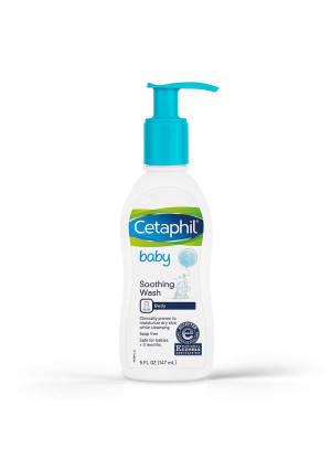 Cetaphil Baby Soothing Wash, Paraben Free, Hypoallergenic, Colloidal Oatmeal, Dry Skin, 5 Fluid Ounce