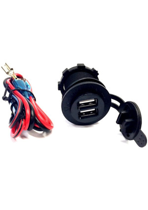 Automotive Authority LLC Golf Cart USB Charger Port Outlet for EZGO Club Car Yamaha Golf Car 12V