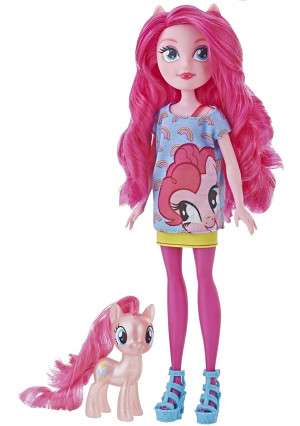 My Little Pony Equestria Girls Through The Mirror Pinkie Pie -- 11" Fashion Doll with Pink Pony Figure, Removable Outfit and Shoes, Ages 5+