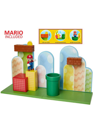 SUPER MARIO Nintendo Acorn Plains 2.5 Figure Playset with Feature Accessories