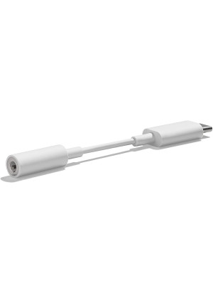 Google USB Type C to 3.5mm Headphone Adapter Pixel, XL, Pixel 2, XL, Pixel 3, Pixel 3XL, Other USB Type-C Phones - White