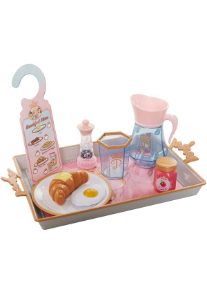 Disney Princess Style Collection Room Service Pretend Play Toy Set - with Serving Tray, Plate Cover, Pitcher and More for A Great Pretend Travel Experience - Girls Ages 3+