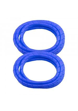 2 Pack MD Premium 8' Cord Cover Prevents Cord Tangling - Blue