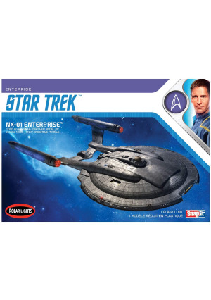 Polar Lights Star Trek NX-01 Enterprise 1:1000 Scale Snap Model Kit