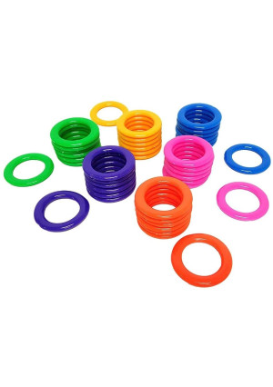 Dondor Enterprises Plastic Cane Rack Rings (30 Piece Pack)