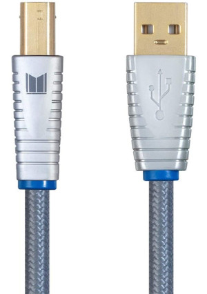 Monolith USB Digital Audio Cable - USB A to USB B - 2 Meter, 22AWG, Oxygen-Free Copper, Gold-Plated Connectors