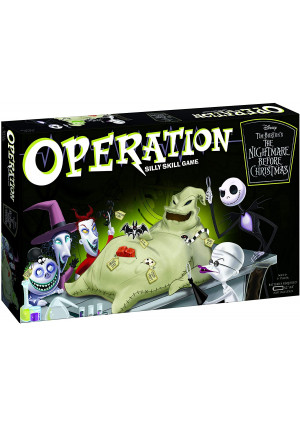 Operation Disney The Nightmare Before Christmas Board Game | Collectible Operation Game | Featuring Oogie Boogie and Nightmare Before Christmas Artwork