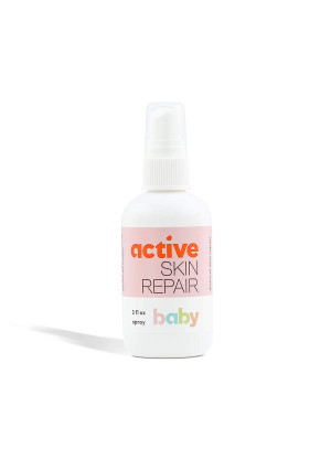 Active Skin Repair Baby Spray  The Safe, Non-Toxic and Natural Baby Spray for Diaper Rash, Cuts, Wounds, Scrapes, Skin Irritations and More. No-Sting (3 oz Spray)
