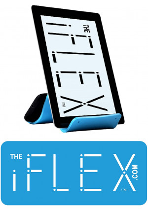 iFLEX Cell Phone Stand and Tablet Stand for Air Travel, Work and Home  This Flexible Phone Holder is The Perfect iPhone Stand and Holds Any Mobile Device  Non-Slip Grip, Strong and Durable