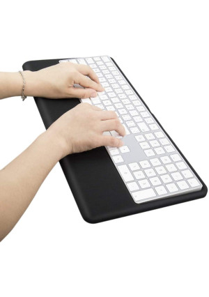 Magic Keyboard Wrist Rest Ergonomic Keyboard Stand Compatible with Wireless Magic Keyboard 2 with Numeric Keypad (Black Silicone)...