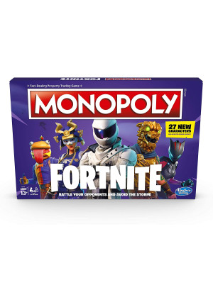 Hasbro Gaming Monopoly: Fortnite Edition Board Game Inspired by Fortnite Video Game Ages 13 and up