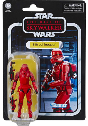 Star Wars The Vintage Collection The Rise of Skywalker Sith Jet Trooper Toy, 3.75" Scale Action Figure, Kids Ages 4 and Up