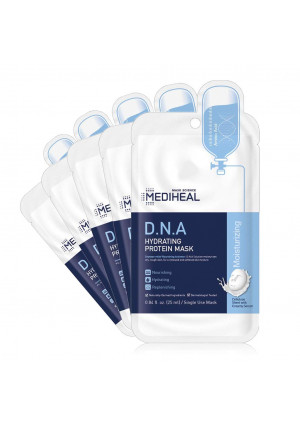 MEDIHEAL Official [Korea's No 1 Sheet Mask] - D.N.A Hydrating Protein Mask (5 Masks)