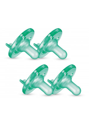 Philips AVENT Soothie Pacifier, 0-3 Months, Green, 4 Pack, SCF190/41