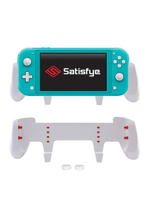 Satisfye - New Grip Lite, Accessories Compatible with Nintendo Switch Lite - Comfortable and Ergonomic Grip, Joy Con and Switch Control. #1 Switch Accessories for Gamers BONUS: 2 Thumbsticks