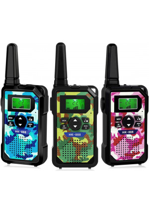 Toys for 3-12 Year Old Boys Girls, Range Up to 3 Miles 3 Pack Walkie Talkies for Kids Gifts for 3-12 Year Old Boys Girls Birthday Christmas Present Hk888 BPG