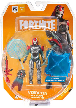 Fortnite Early Game Survival Kit 1 Figure Pack, Vendetta