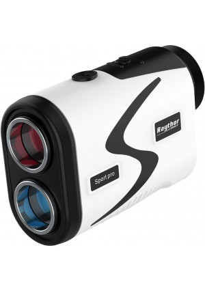 Raythor Golf Rangefinder, 6X Rechargeable Laser Range Finder 1000 Yards with Slope Adjustment, Flag Seeker with Vibration and Fast Focus System, Continuous Scan Support, Help You Choose The Right Club