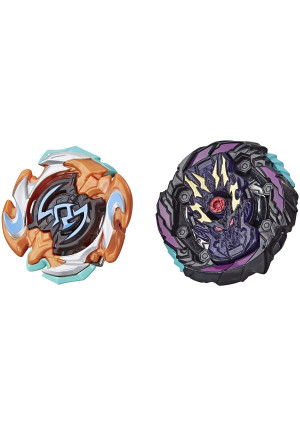 BEYBLADE Burst Rise Hypersphere Dual Pack Dusk Balkesh B5 and Right Artemis A5 -- 1 Left-Spin and 1 Right-Spin Battling Top Toy, 8 and Up