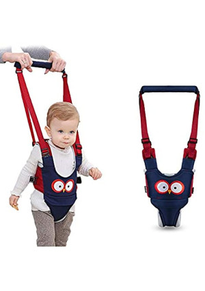 Baby Walking Harness - Handheld Kids Walker Helper - Toddler Infant Walker Harness Assistant Belt - Help Baby Walk - Child Learning Walk Support Assist Trainer Tool - for 7-24 Month Old (Blue)