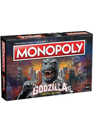 Monopoly Godzilla | Based on Classic Monster Movie Franchise Godzilla | Collectible Monopoly Game Featuring Familiar Locations and Iconic Kaiju Monsters