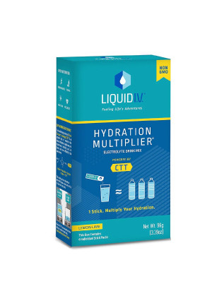 Liquid I.V. Hydration Multiplier, Electrolyte Powder, Supplement Drink Mix Lemon Lime