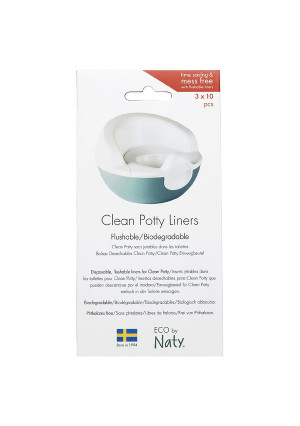 Eco by Naty Clean Potty Flushable Biodegradable Liners