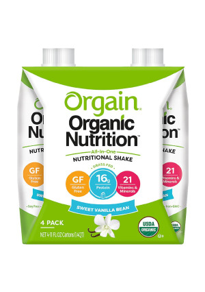 Orgain Organic Nutrition All-In-One Nutritional Shake Sweet Vanilla Bean