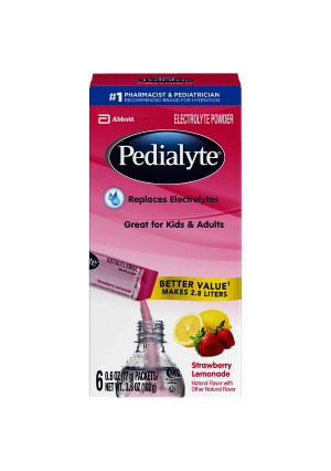Pedialyte Electrolyte Powder Strawberry Lemonade