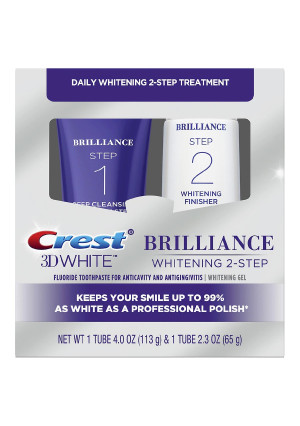 Crest 3D White Brilliance + Whitening Two-Step Toothpaste